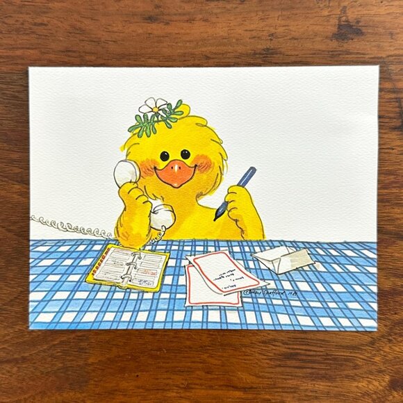 Suzy’s Zoo Series Linen Notecards - Picture 4 of 16